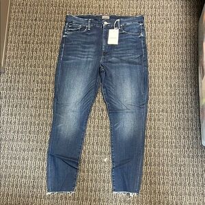 MOTHER cropped Denim Jeans